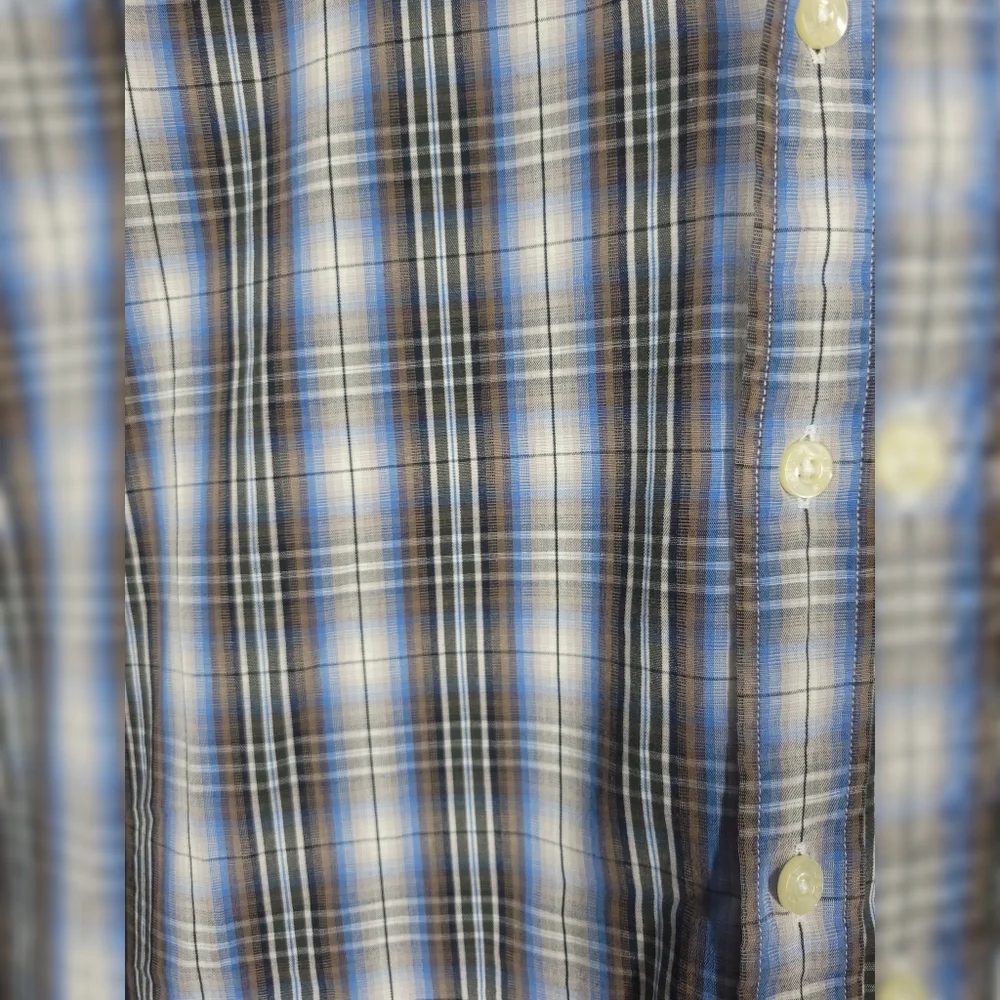 J. Crew Plaid Button Down Shirt Blue Gray